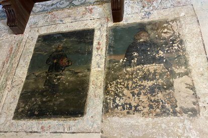 Frescos originales del edificio.