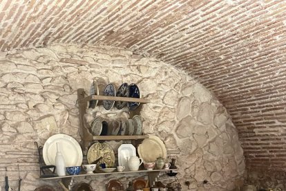 Sala de las tinajas, en la zona privada del convento.