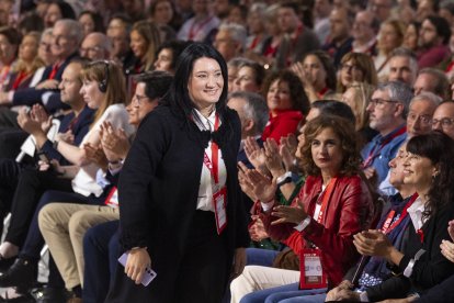 Anabel Mateos, antes de subir al escenario el domingo.