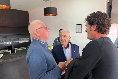 El doctor José García con Ortega y Blanes.