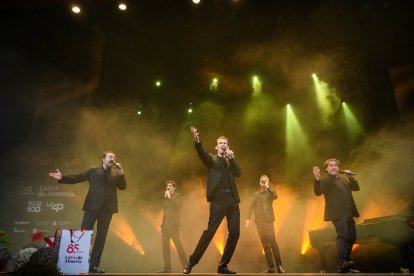 El grupo musical Bvocal actuó durante la gala de los Premios Almería de LA VOZ.