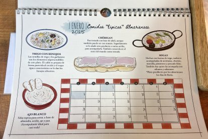 Estampa de enero del calendario.