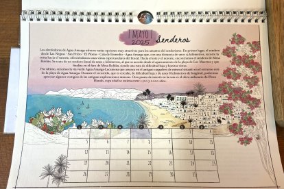 Estampa de mayo del calendario.