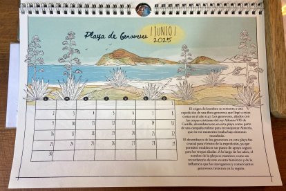 Estampa de junio del calendario.
