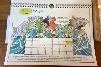 Estampa de octubre del calendario.
