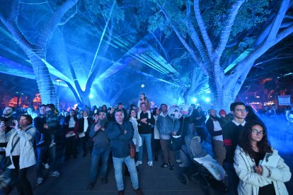 La historia de la ciudad de Almería ilumina el Parque Nicolás Salmerón en Navidad