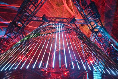 La historia de la ciudad de Almería ilumina el Parque Nicolás Salmerón en Navidad