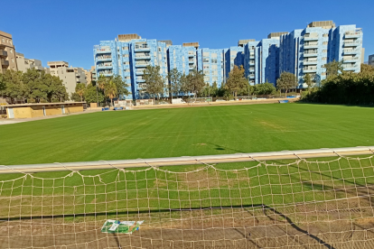 Con césped natural cuidado con mimo por el Almería.