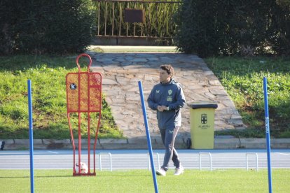 Rubi saliendo al Anexo tras concluir las vacaciones navideñas.