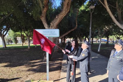 Acto de inauguración del Parque de la Policía Nacional.