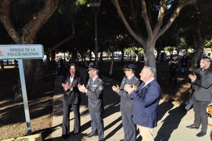 Acto de inauguración del Parque de la Policía Nacional.