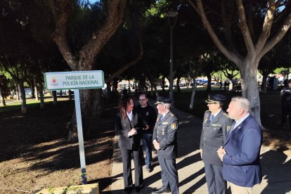 Acto de inauguración del Parque de la Policía Nacional.