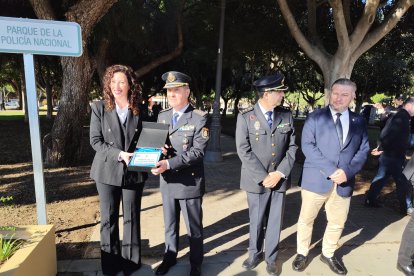 Acto de inauguración del Parque de la Policía Nacional.
