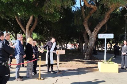 Acto de inauguración del Parque de la Policía Nacional.