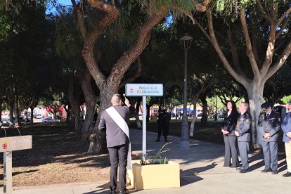 Acto de inauguración del Parque de la Policía Nacional.