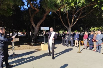 Acto de inauguración del Parque de la Policía Nacional.