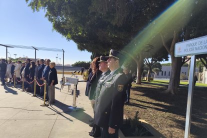 Acto de inauguración del Parque de la Policía Nacional.