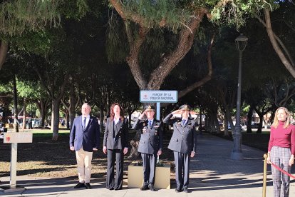Acto de inauguración del Parque de la Policía Nacional.