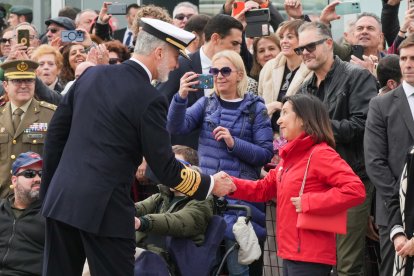 La despedida de la princesa Leonor a bordo del Juan Sebastián Elcano, en imágenes.