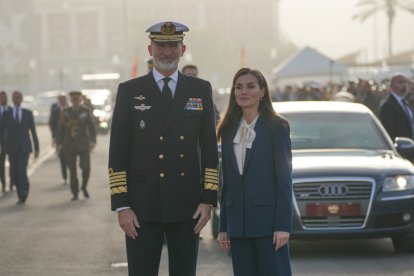 La despedida de la princesa Leonor a bordo del Juan Sebastián Elcano, en imágenes.