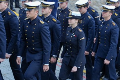 La despedida de la princesa Leonor a bordo del Juan Sebastián Elcano, en imágenes.