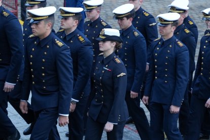 La despedida de la princesa Leonor a bordo del Juan Sebastián Elcano, en imágenes.