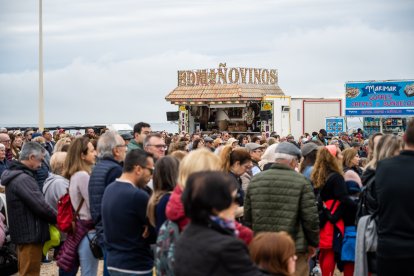 Devotos, puestos de feria y la Virgen del Mar, la escena típica de la Romería de Torregarcía.