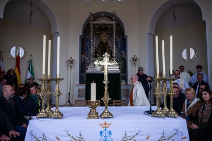La copia de la Virgen del Mar, ubicada en el altar de la ermita de Torregarcía.
