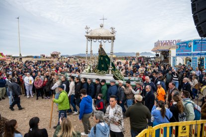 Llegada de la Virgen del Mar al paraje de Torregarcía.