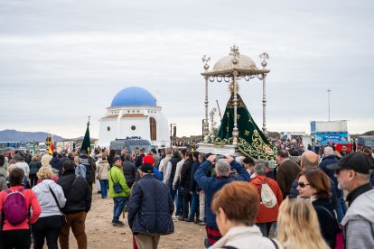 Llegada de la Virgen del Mar al paraje de Torregarcía.