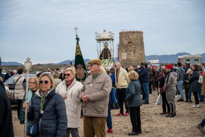 Llegada de la Virgen del Mar al paraje de Torregarcía.