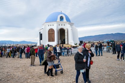 La ermita de Torregarcía, en el día grande de la Romería de la Virgen del Mar.