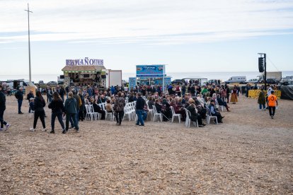 Todo dispuesto para la misa de la Romería de Torregarcía.