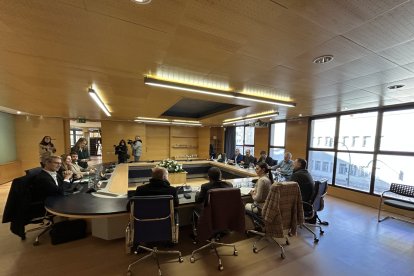 Reunión de coordinación de los delegados.