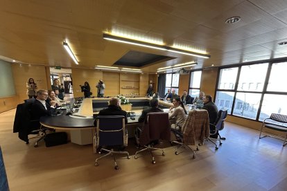 Reunión de coordinación de los delegados.