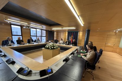 Reunión de coordinación de los delegados.