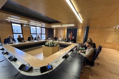 Reunión de coordinación de los delegados.
