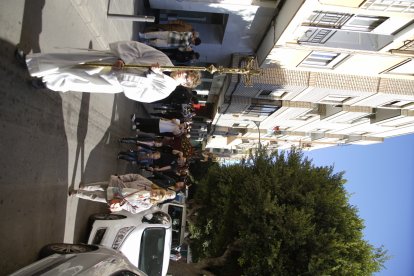 San Antón posesionó por las calles del casco histórico de Almería.