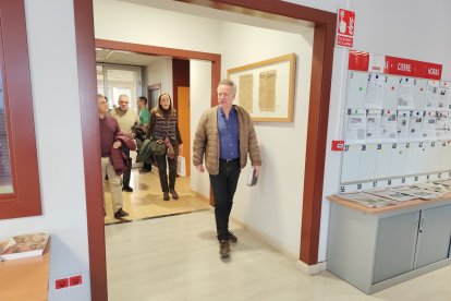 Tras el desayuno, los suscriptores digitales pudieron visitar la redacción de La Voz de Almería. 