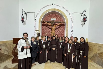 Interior de la ermita restaurada.