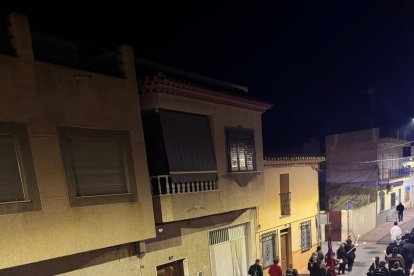 Traslado del Santo Cristo en su regreso a la ermita de la Santa Cruz.