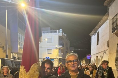 Traslado del Santo Cristo en su regreso a la ermita de la Santa Cruz.