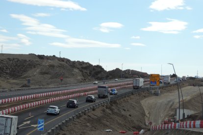 Las obras al lado de la Ciudad Deportiva de Viator.