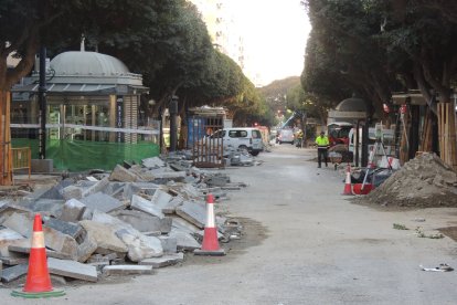 Ya se han levantado todas las aceras.