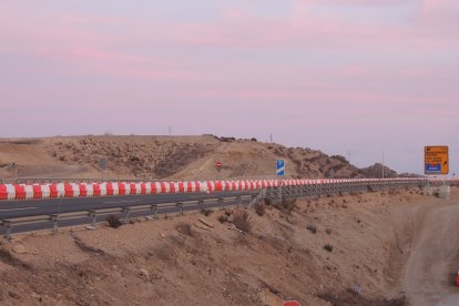 La autovía A-7 ya sin tráfico.