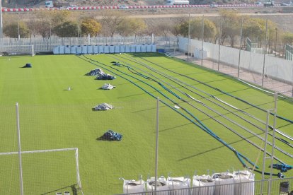 Desde mediados de enero el campo del Viator está sufriendo una transformación.