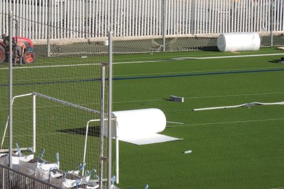 Lonas que amortiguarán los impactos y que antes no existían.