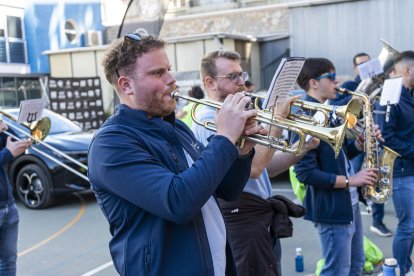La charanga \'Amigos del Andarax\' puso música y ritmo a la carrera.