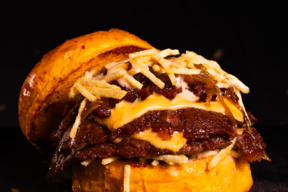 Exótica, la candidata de Rico a ser la mejor hamburguesa de España.
