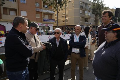La llegada de la Clásica en Roquetas de Mar.